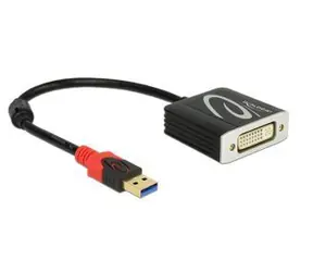 DeLock USB 3.0 auf DVI schwarz / Adapter
