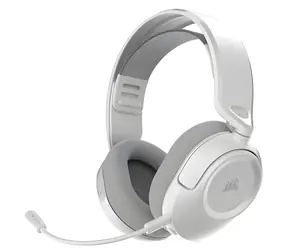 Corsair HS35 v3 Kabelloses weißes Gaming-Headset mit Mikrofon / 2,4 GHz / Bluetooth / Dolby Atmos / 30 Stunden Akkulaufzeit