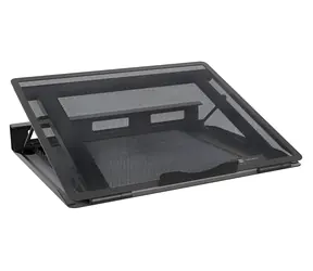 Natec NPL-2271 schwarz / Laptopständer / bis zu 17,3 Zoll / 8 Verstellstufen / Metall