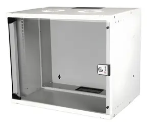 Equip ECO 540x400mm hellgrau / Wandschrank / 19" / 9HE / Glastür