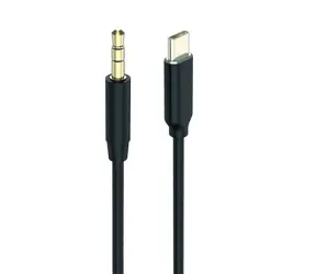 2GO 797219 Schwarz / Audiokabel / 3,5 mm / USB-C / 1 m