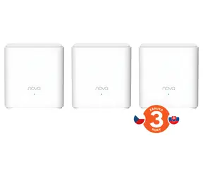 Tenda Nova EX3 (3 Stück) / Mesh-System / Wi-Fi 6 / AX1500 / Dualband / WPA3 / VPN / 2x GLAN pro Modul