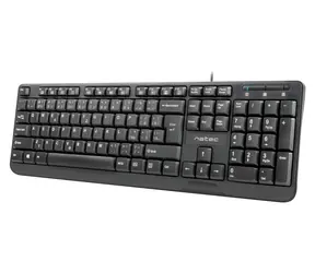 Natec Trout schwarz / Kabelgebundene Tastatur / CZ/SK-Layout / USB-A / Membran