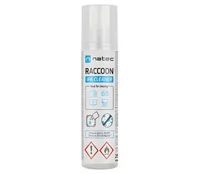 Natec Raccoon IPA schwarz / Reinigungsspray / Isopropylalkohol / 250 ml
