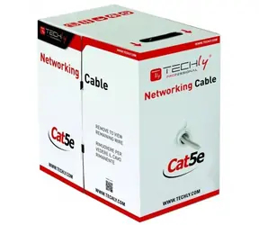 Techly ITP8-RIS-0305LO schwarz / Netzwerkkabel / Cat5e / F/UTP / Außenbereich / 305 m / CCA-Draht