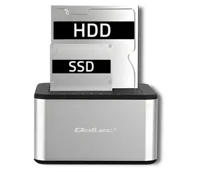Qoltec 5316 / Dockingstation / 2,5"/3,5" SATA / USB 3.0 / Klonen
