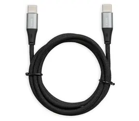ibox IKUTC schwarz / Datenkabel / USB-C - USB-C / 60 W / 2 m / geflochten