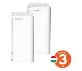 Tenda Nova MX21 Pro (2 Stück) / Mesh-System / Wi-Fi 6E AXE5700 / Tri-Band / WPA3 / VPN / 6x GLAN/GWAN