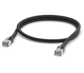 Ubiquiti UACC- Cable-Patchkabel -Outdoor-1M-BK schwarz / Outdoor-Patchkabel / Cat5e / STP / 1 m