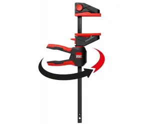 Bessey EZ360-30 / Einhandklemme mit Drehgriff / 300 x 80 mm / Spannkraft bis zu 1400 N