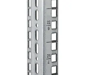 Triton Vertikalschiene 22U / Vierkantloch 9,5 x 9,5 mm