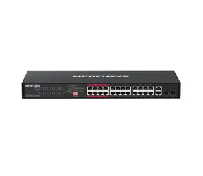Mercusys MS126CP / Switch / 24x PoE+ 10/100 / 2x Gigabit Uplink / für Rack