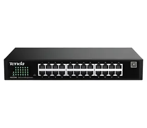 Tenda TEG2224D / Switch / 24x 10/100/1000 Mbit/s / Websmart / Lüfterlos / Metall / Rackmontage