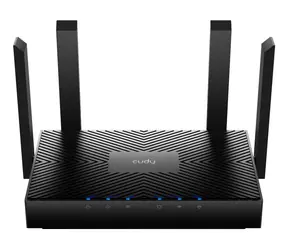 Cudy WR3000 schwarz / Router / Wi-Fi 6 AX3000 / 1x WAN + 2x LAN Gigabit / 2,4 GHz 574 Mbit/s / 5 GHz 2402 Mbit/s