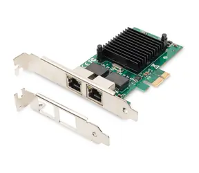 Digitus DN-10132 / Netzwerkkarte / PCI Express / 2x Gigabit LAN / Intel 82575EB