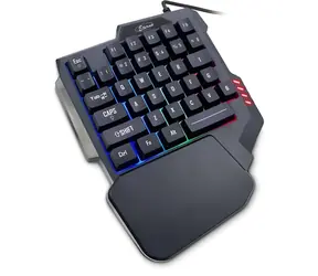Inter-tech KB-3035 schwarz / Gaming-Tastatur / Mini / 35 Tasten / RGB-Hintergrundbeleuchtung / USB