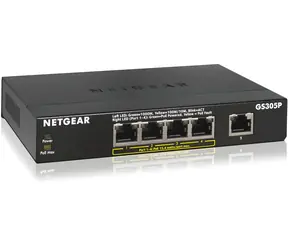 Netgear GS305PP / Switch / 5x Gigabit / 5x PoE+ / unmanaged