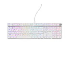 Genesis Thor 404 weiß / Mechanische Gaming-Tastatur / RGB / Gateron Yellow Pro / Kabelgebundener USB-A-Anschluss / US-Layout