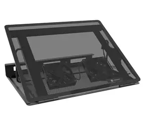 Natec Tern 2 PLUS schwarz / Laptopständer / 12,1-17,3 Zoll / 2 Lüfter / 8 Neigungsstufen