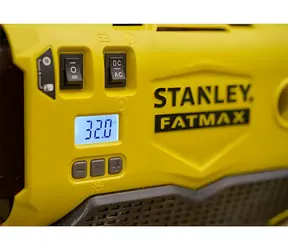 Stanley SFMCE520B, schwarz/gelb / Akku-Kompressor / 18 V / 11 bar / LED-Taschenlampe