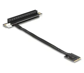 DeLock M.2 Key A+E > PCIe x16 / Reduzierung / NVMe / Kabel 20 cm / PCIe 4.0