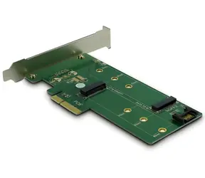 Inter-tech KT015 / PCIe-Adapter / M.2 NVMe + M.2 SATA / PCIe 3.0 x4 / 6 Gbit/s