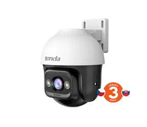 Tenda RH3-WCAv2 weiß / Außenkamera mit drehbarem Schwenkmechanismus / IP65 / 3 MP / WLAN / RJ45 / ONVIF / Nachtsicht bis 30 m