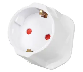ibox Reiseadapter UK- EU weiß / Reiseadapter / Typ G (UK) auf Typ E (FR) / 7,5 A