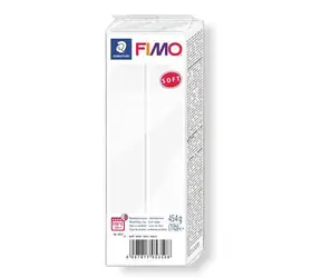 FIMO Modelliermasse, weich, weiß / 454 g / Backtemperatur 110 °C / 30 Minuten