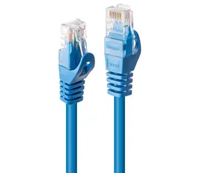 Lindy U/UTP Cat6 0,3 m blau / Patchkabel / RJ45-RJ45 / 250 MHz