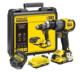 Stanley FatMax SFMCD726D2K / Akku-Bohrschrauber / 18 V / 2 x 2,0 Ah / 80 Nm / 2000 U/min
