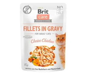 Brit Care Cat Choice Huhn / Beutel für Katzen / Filets in Saft / 85 g