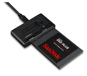ICY BOX MB031U-1SMB schwarz / Adapter / USB-C - 2,5" SATA / M.2 SATA SSD / USB 3.2 Gen 1