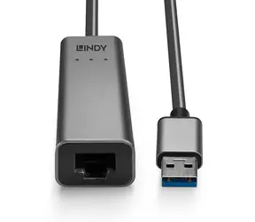 Lindy USB-A auf 2,5-Gbit/s-Ethernet-Adapter / Netzwerkadapter / USB-A (Stecker) / RJ-45 (Buchse) / 2,5 Gbit/s / RTL8156B