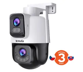 Tenda RH9-WCA weiß / Drehbare IP-Außenkamera / Dual-Objektiv 2x 3 MP / Wi-Fi 6 / Mikrofon & Lautsprecher / IR / IP65