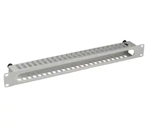 EFB grau / Montagepanel / 19" / 1 HE / RAL 7035 / mit Abdeckung