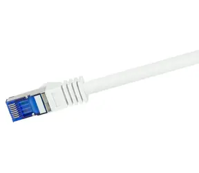 LogiLink Patchkabel Cat6A S/FTP weiß, 1 m / Patchkabel / RJ-45 / 500 MHz / LSZH