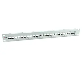 Equip gray / Patchpanel / 24 Ports / Keystone / 1U / 19"