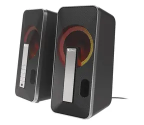 Genesis Helium 100BT RGB Schwarz-Silber / Lautsprecher / 2.0 / 10 W / Bluetooth 5.0 / RGB-Hintergrundbeleuchtung
