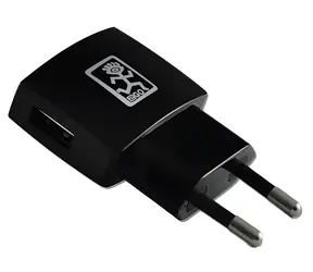 2GO schwarz / Netzteil / 1x USB-A / 5 W / 5 V / 1 A
