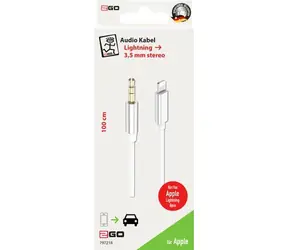 2GO weiß / Audiokabel / 3,5-mm-Klinkenstecker - Lightning / 1 m