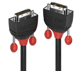 Lindy DVI-D Single Link Kabel, 10 m, schwarz / Kabel / DVI-D - DVI-D / 1920×1200 px