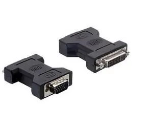 DeLock Adapter DVI-I 24+5 Buchse auf VGA 15-Pin Stecker / Reduzieradapter / schwarz