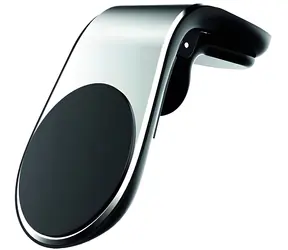 2GO ClipMag schwarz, silber / Autohandyhalterung / magnetisch / für Lüftungsgitter / 4 Stück