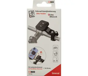 2GO BikeLock Ultra / Fahrrad-Handyhalterung / 18-30 mm / Magnetisch / 360°