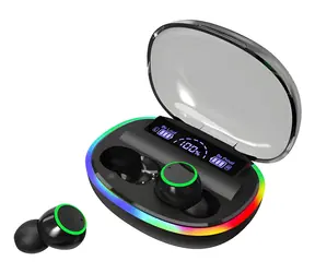 2GO Acoustic Ring schwarz / Kabellose Kopfhörer / True Wireless / LED / LCD-Displayhülle