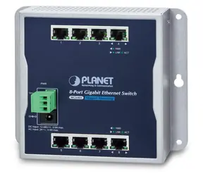 Planet WGS-803 / Switch / 8x RJ-45 10/100/1000 / Unmanaged / Wandmontage