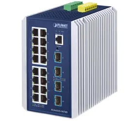 Planet IGS-6325-16T4X / Industrieller L3-Switch / 16x 1Gb RJ-45 / 4X 1G SFP / -40 bis 75°C / IP30