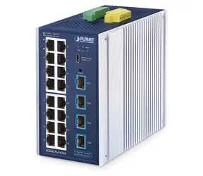 Planet IGS-4215-16T4 / Industrie-Switch / L2/L4 / 16x GLAN / 4X SFP / DIN / IP30