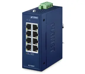Planet IGS-800T / Industrie-Switch / 8x 1Gb RJ-45 / Unmanaged / IP30 / -40 bis 75 °C